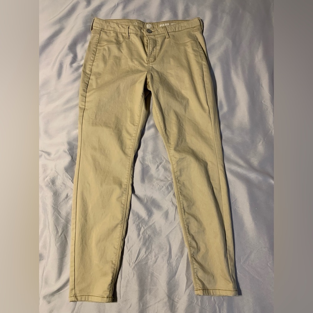 SO brand high rise khaki jegging jeans